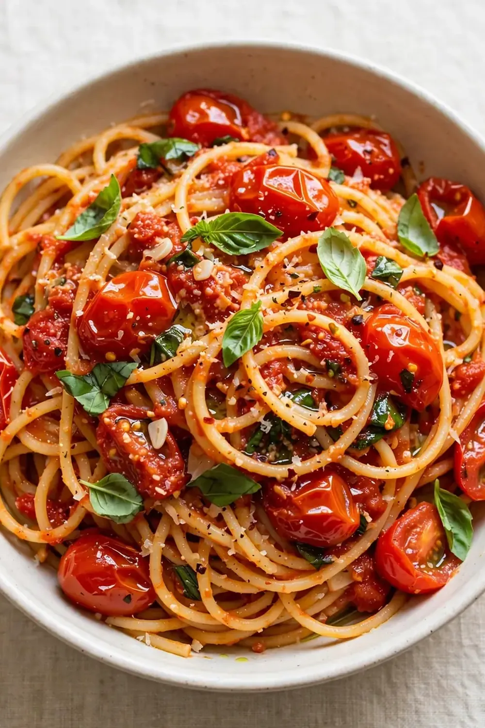 15-Minute Tomato Basil Pasta