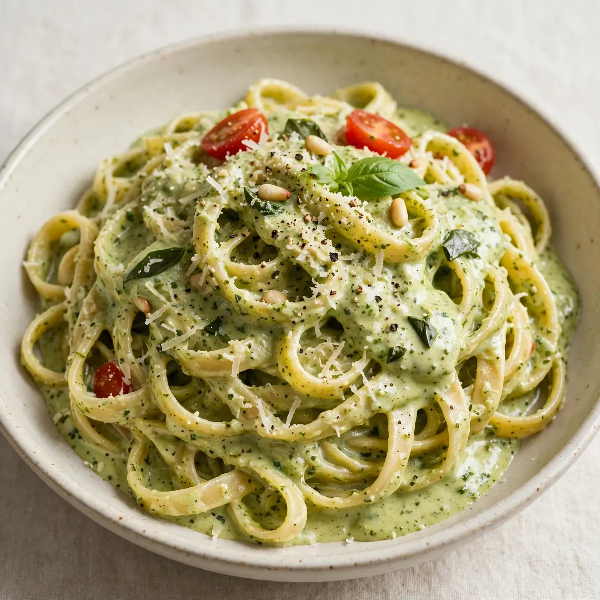 20-Minuten Cremige Pesto-Pasta Als Budget Meal Prep