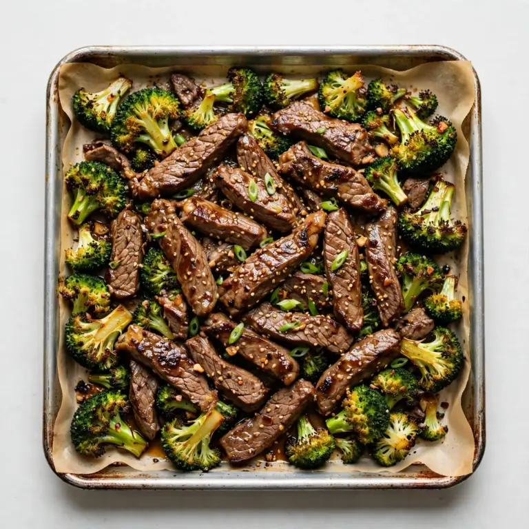 Blech-Brokkoli-Rindfleisch vom Blech: Budget-Mahlzeit für 4 Tage