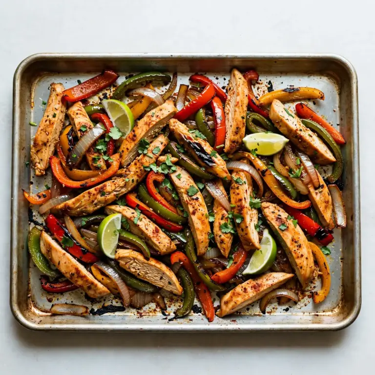 Blech Chicken Fajitas zum Meal Prep: Günstig & Portionierbar