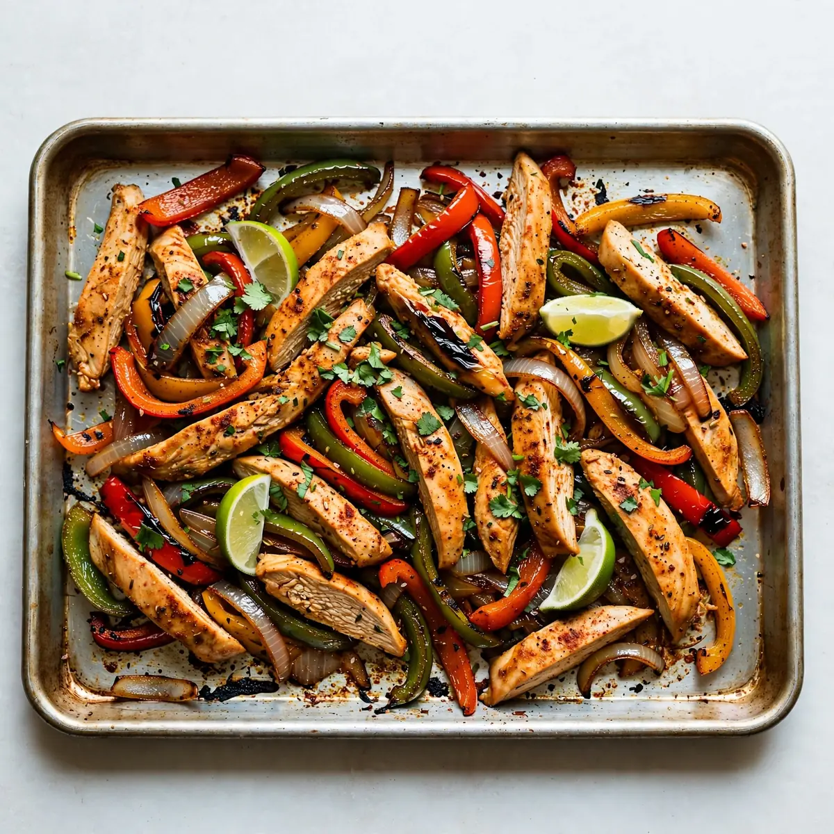 Blech Chicken Fajitas zum Meal Prep: Günstig & Portionierbar