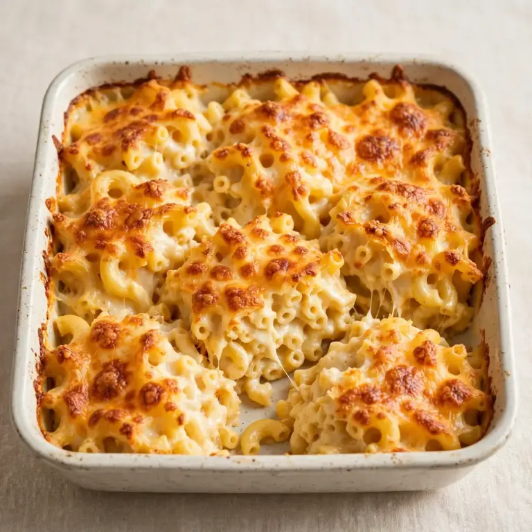 Budget Batch Baked Mac and Cheese für Meal Prep