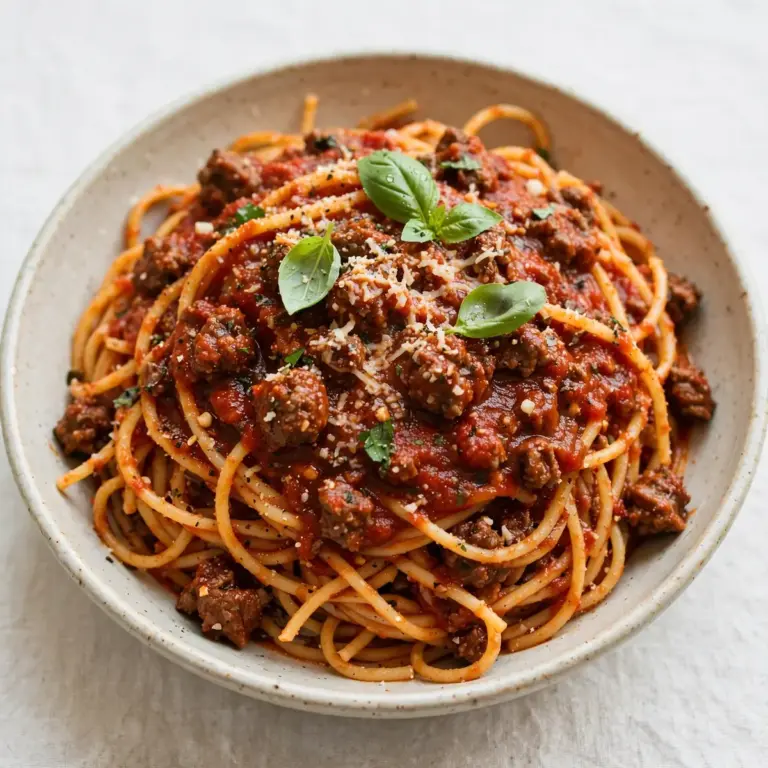 Budget Batch Beef Marinara Spaghetti Meal Prep