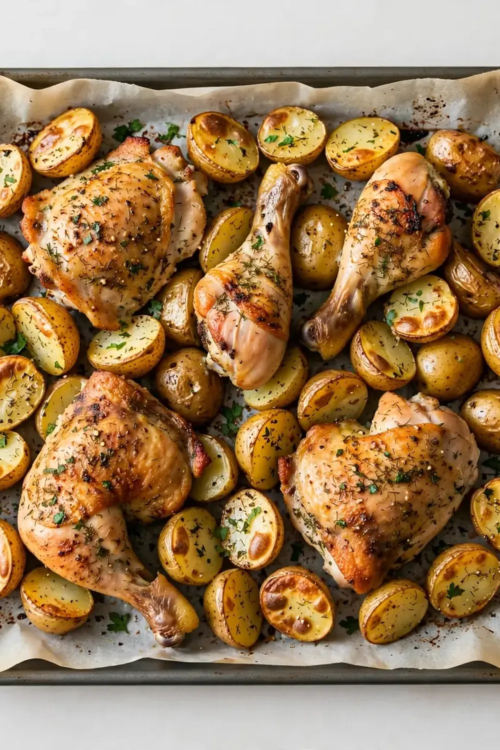 Sheet Pan Ranch Chicken and Potatoes