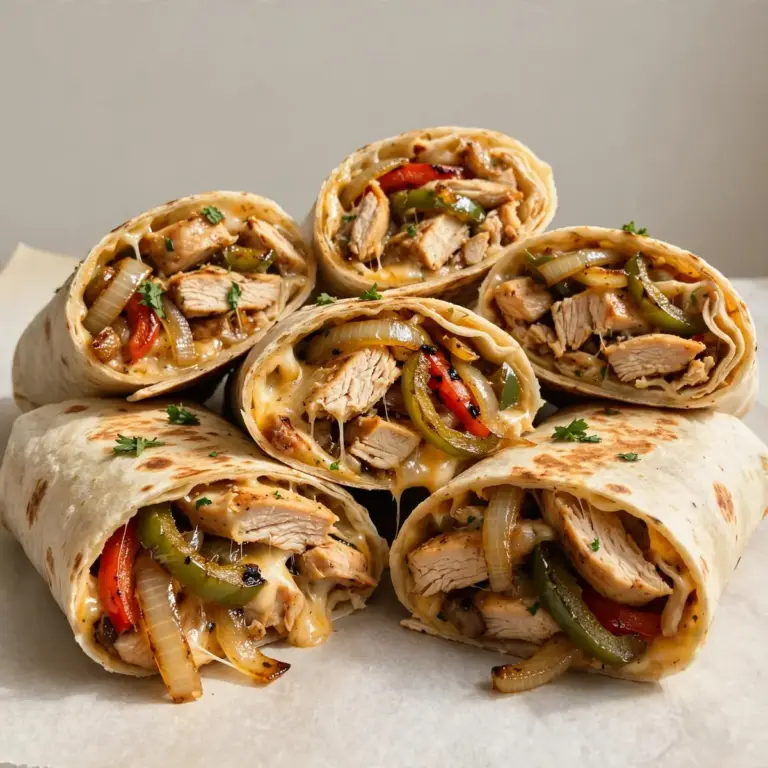 Budget Batch Cook: Einfache Chicken Cheesesteak Wraps