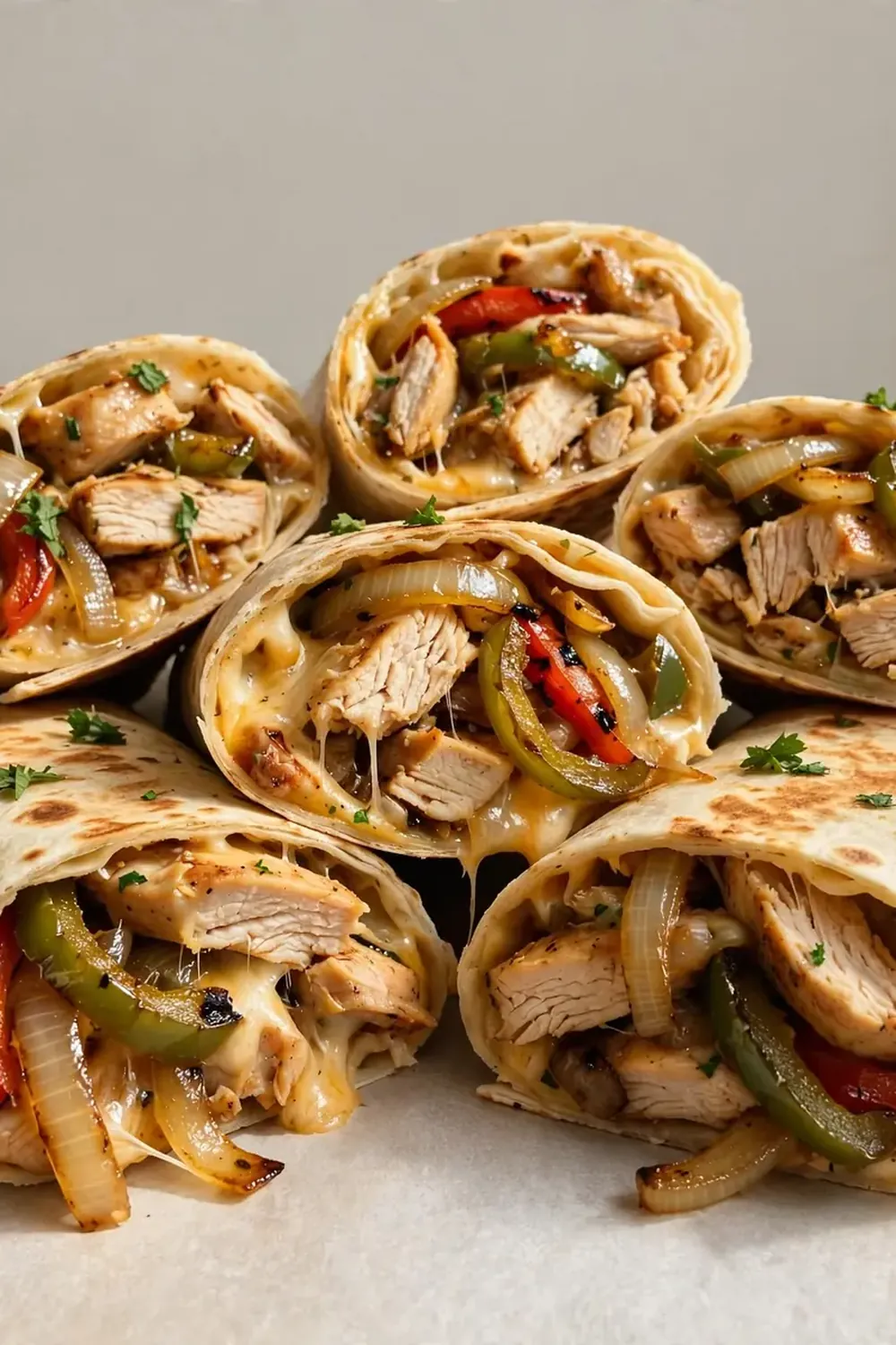 Easy Chicken Cheesesteak Wraps