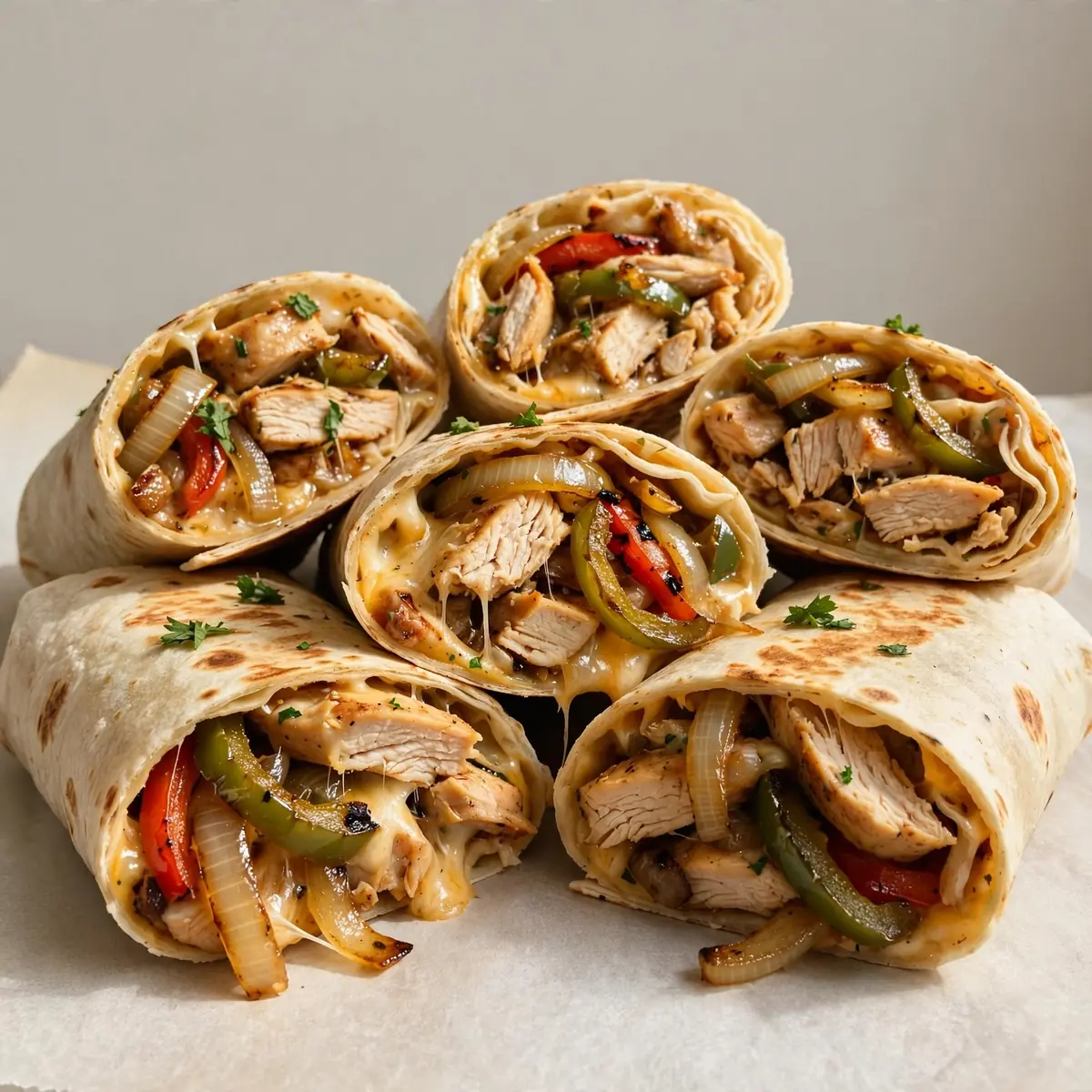 Budget Batch Cook: Einfache Chicken Cheesesteak Wraps
