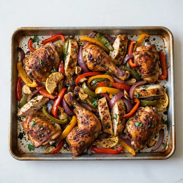 Budget Batch Prep: Cajun-Hähnchen mit Paprika vom Blech