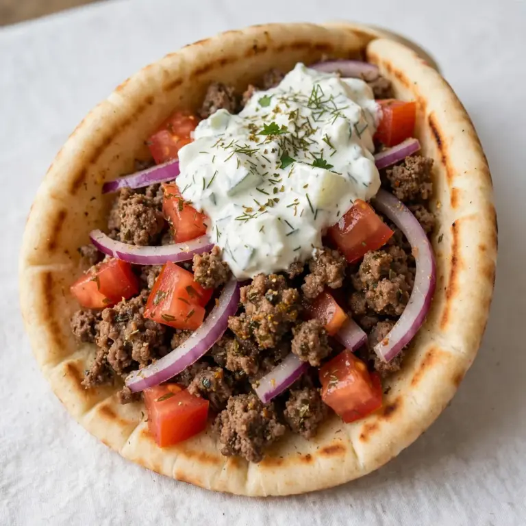 Budget Hackfleisch-Gyros Meal Prep für 2 Euro