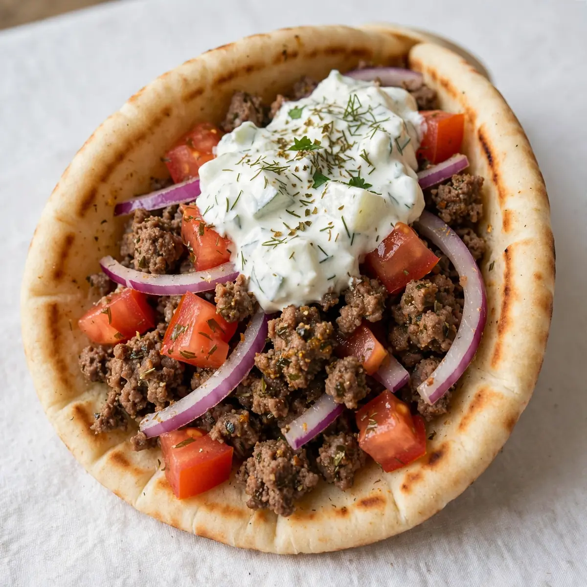 Budget Hackfleisch-Gyros Meal Prep für 2 Euro