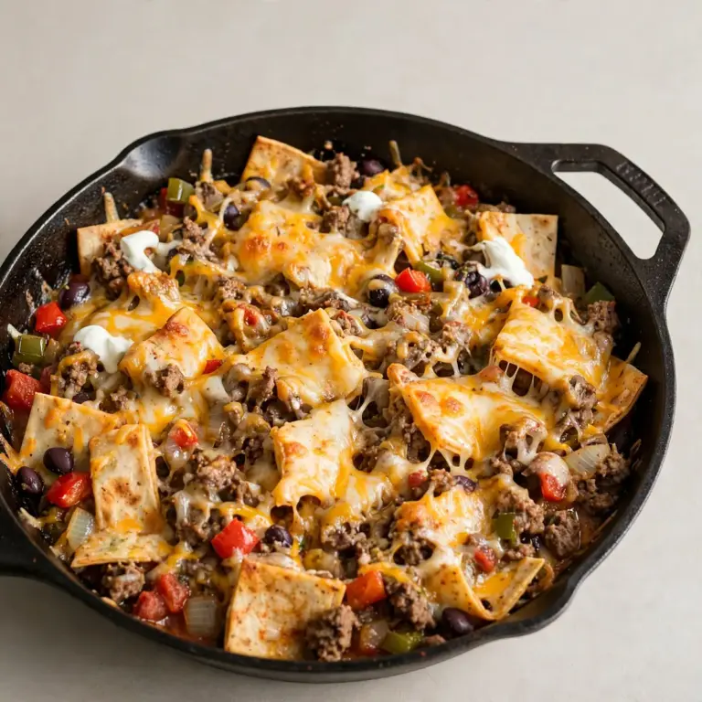 Budget-Käse-Beef-Burrito-Skillet für Meal Prep