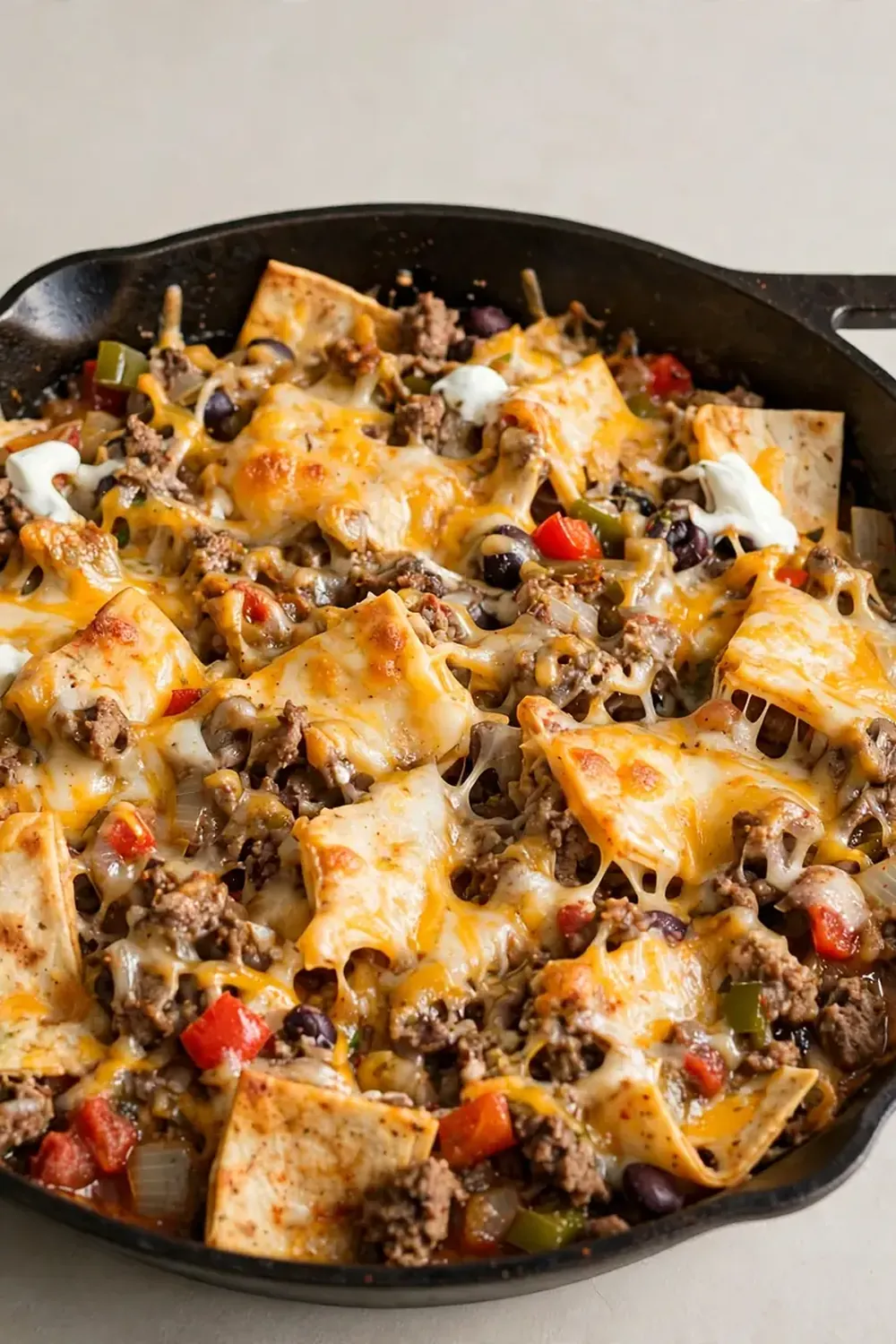 Cheesy Beef Burrito Skillet