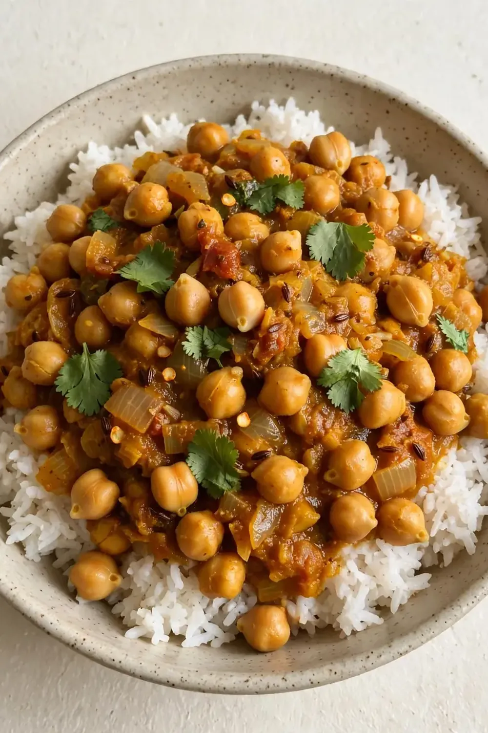 Cheap Chickpea Curry with Rice