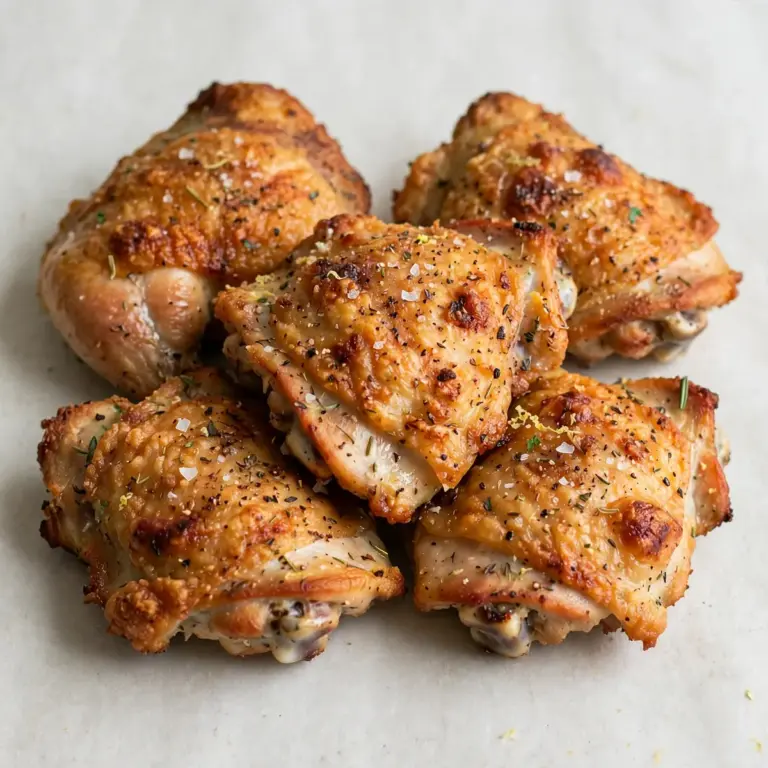 Budget Meal Prep Knusprig Gebackene Chicken Thighs