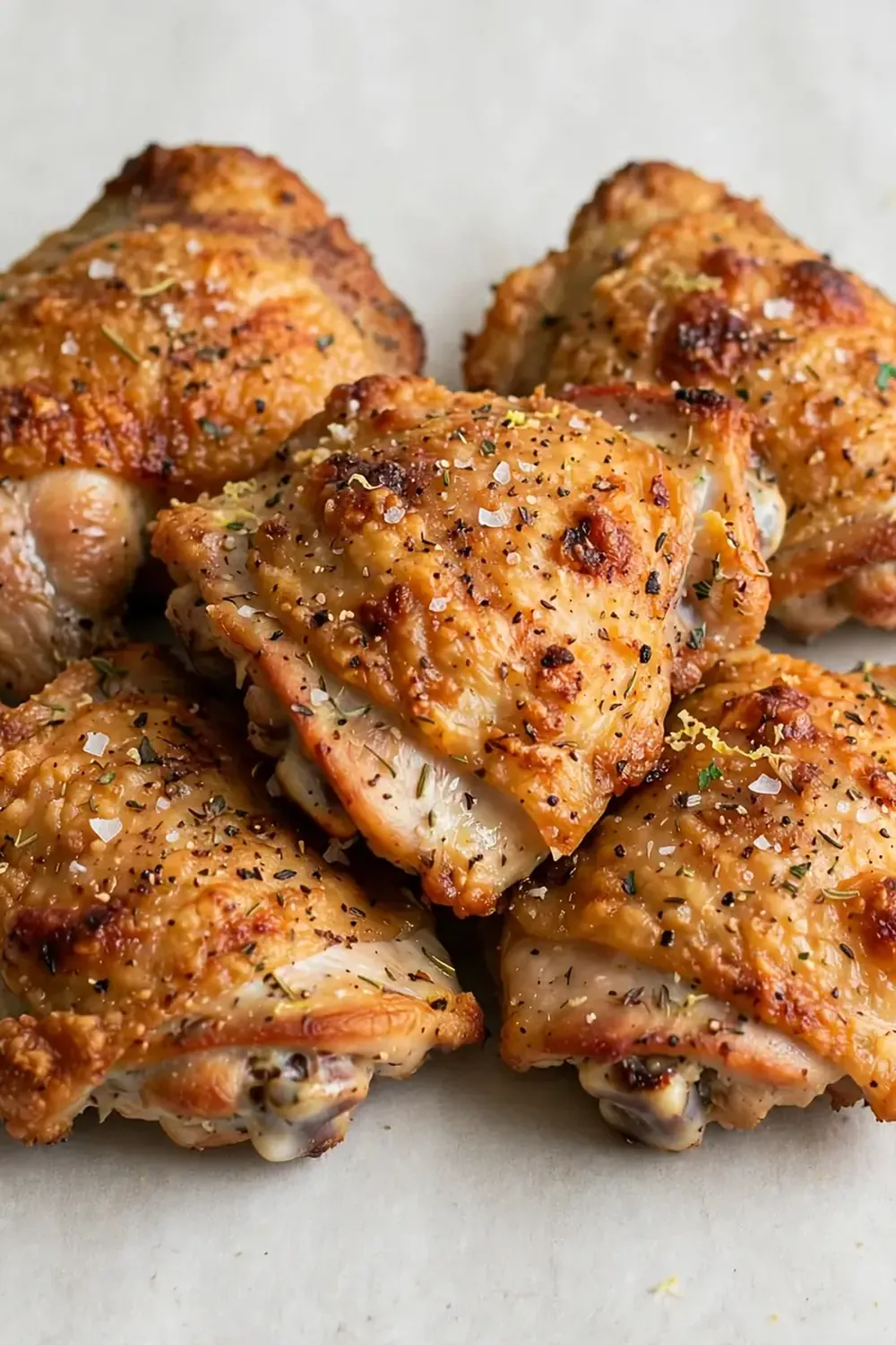 Crispy Baked Chicken Thighs