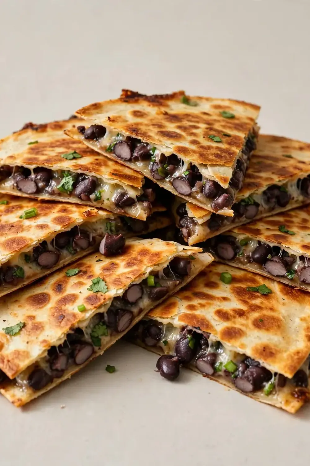 Crispy Black Bean Quesadillas