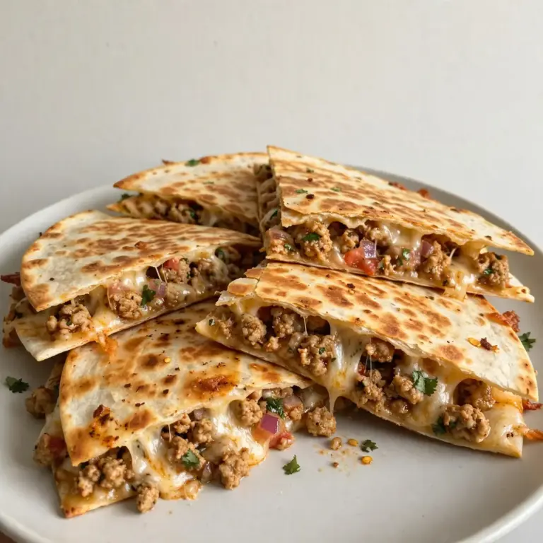 Budget Meal Prep: Käse-Ground-Turkey-Taco-Quesadillas