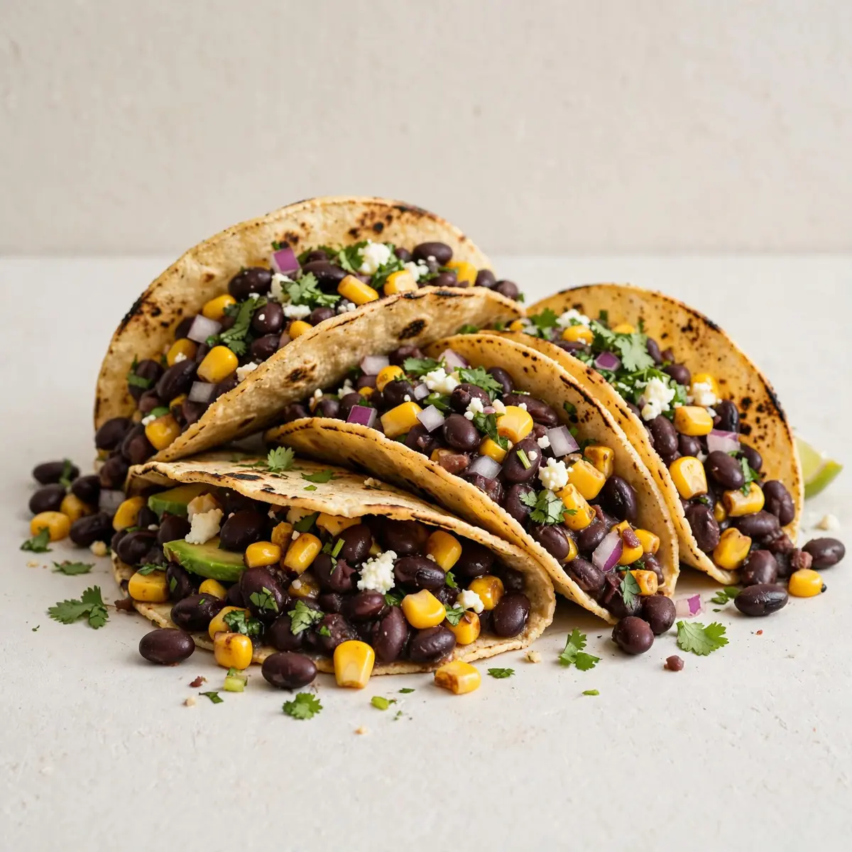 Budget Meal Prep: Schwarze Bohnen-Mais Tacos für 1€