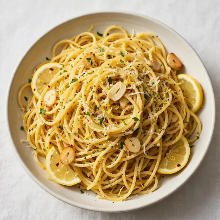Budget Meal Prep: Zitronen-Knoblauch-Spaghetti für 1,50 €