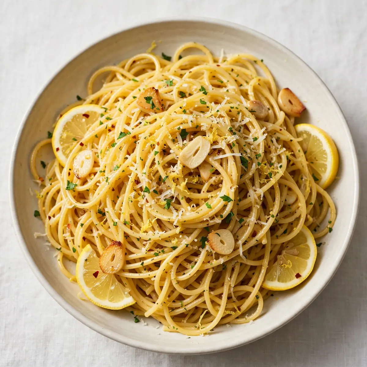 Budget Meal Prep: Zitronen-Knoblauch-Spaghetti für 1,50 €