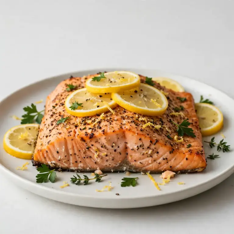 Budget Meal Prep: Zitronen-Pfeffer Lachs aus dem Ofen