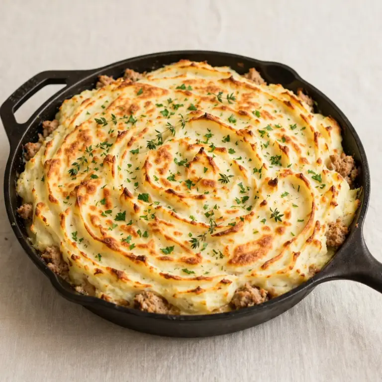 Budget Shepherd’s Pie Hackfleisch Türkei aus der Pfanne