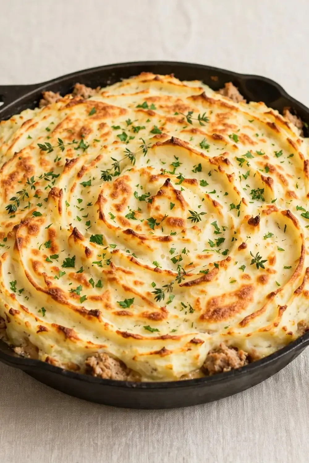 Ground Turkey Shepherd’s Pie Skillet