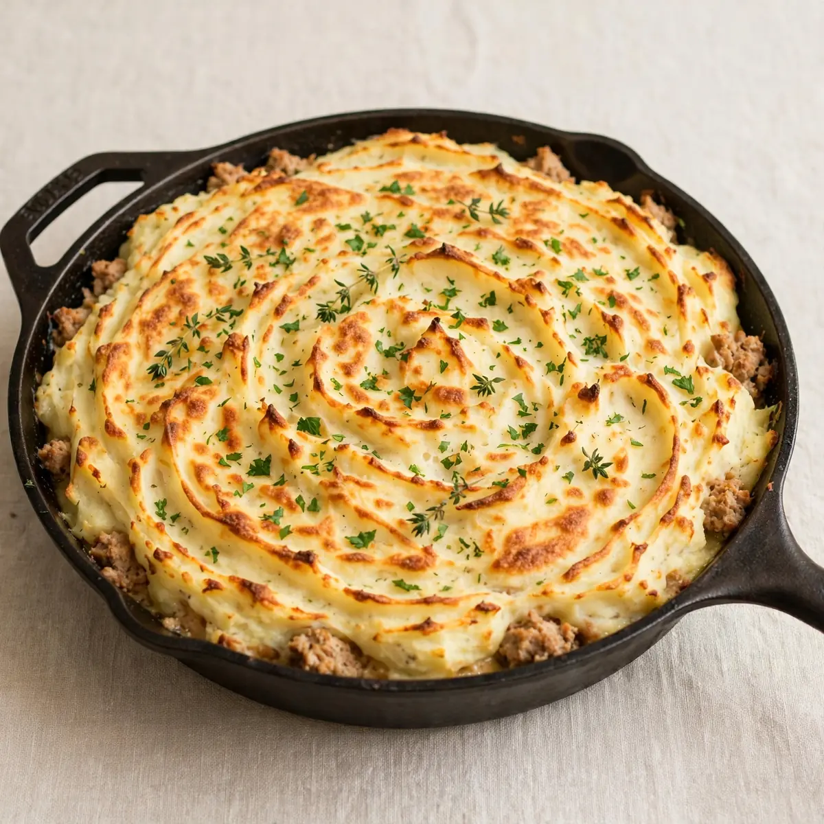 Budget Shepherd’s Pie Hackfleisch Türkei aus der Pfanne