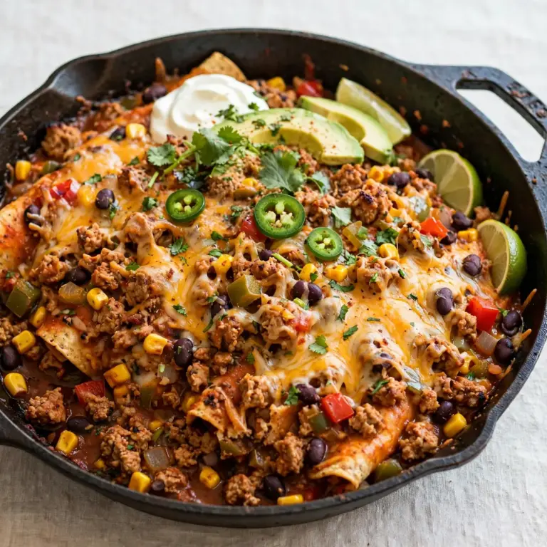 Budget Turkey Enchilada Pan – 4 Portionen Meal Prep