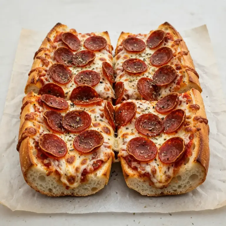 Budgetfreundliches Meal Prep: Französisches Brot Pizza mit Rinder-Pepperoni