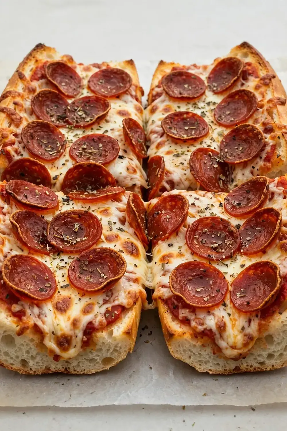 French Bread Pizza (Beef Pepperoni)