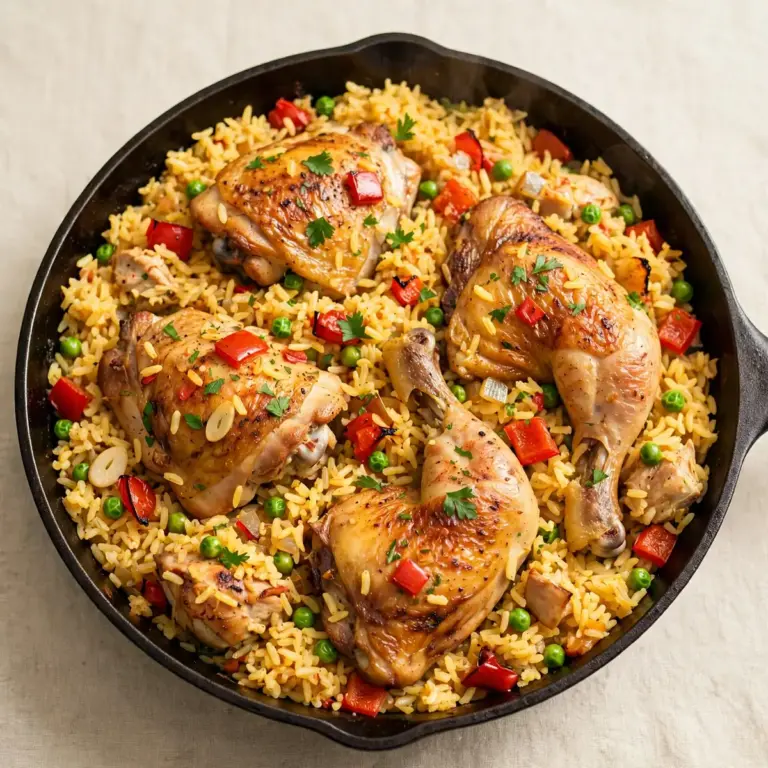 Budgetfreundliches One-Pot Spanish Rice mit Hähnchen