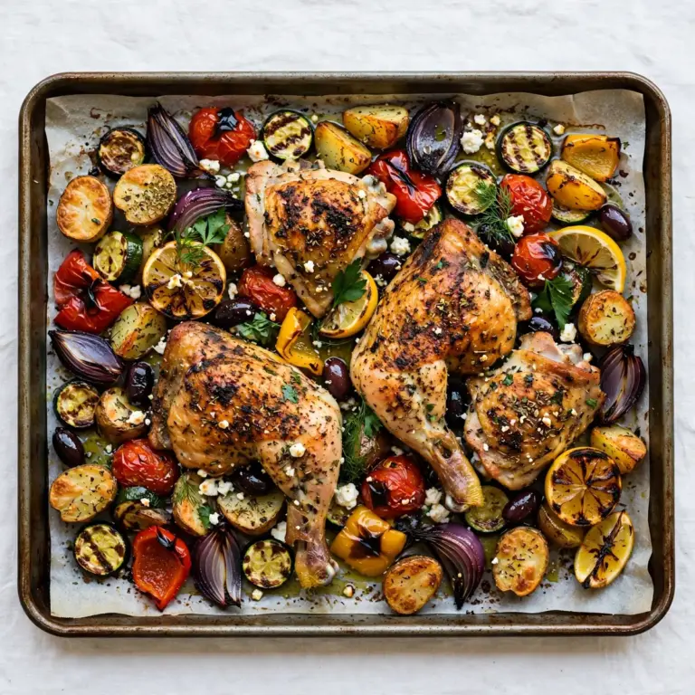 Griechisches Blechhähnchen: 5 Portionen Meal Prep für 3€