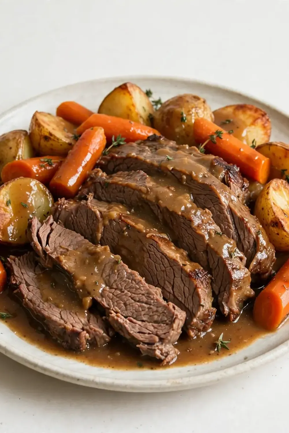 Classic American Pot Roast with Carrots and Potatoes