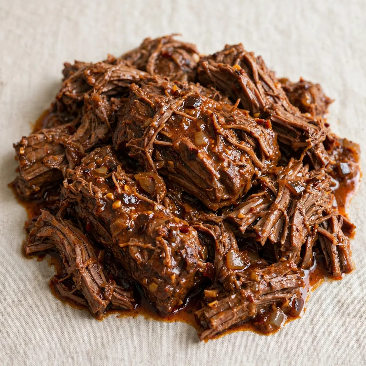 Langsam gegartes Rindfleisch-Barbacoa aus dem Slow Cooker