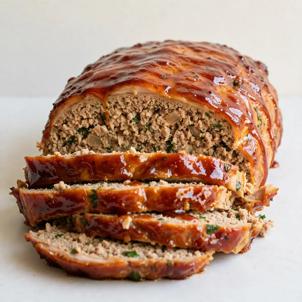 Puten-Hackbraten mit Glasur