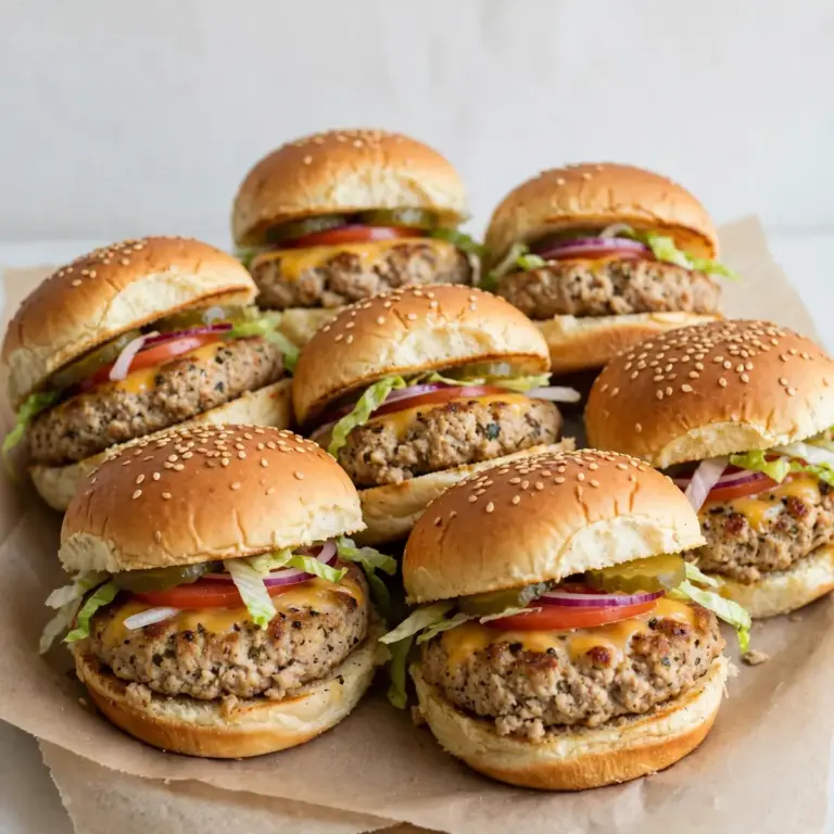 Saftige Turkey Burger Sliders als Meal Prep für 2€