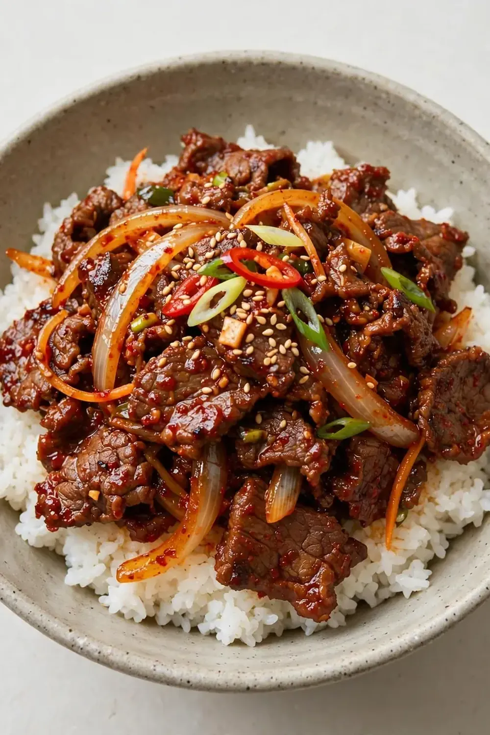 Spicy Korean Beef Bulgogi Bowls