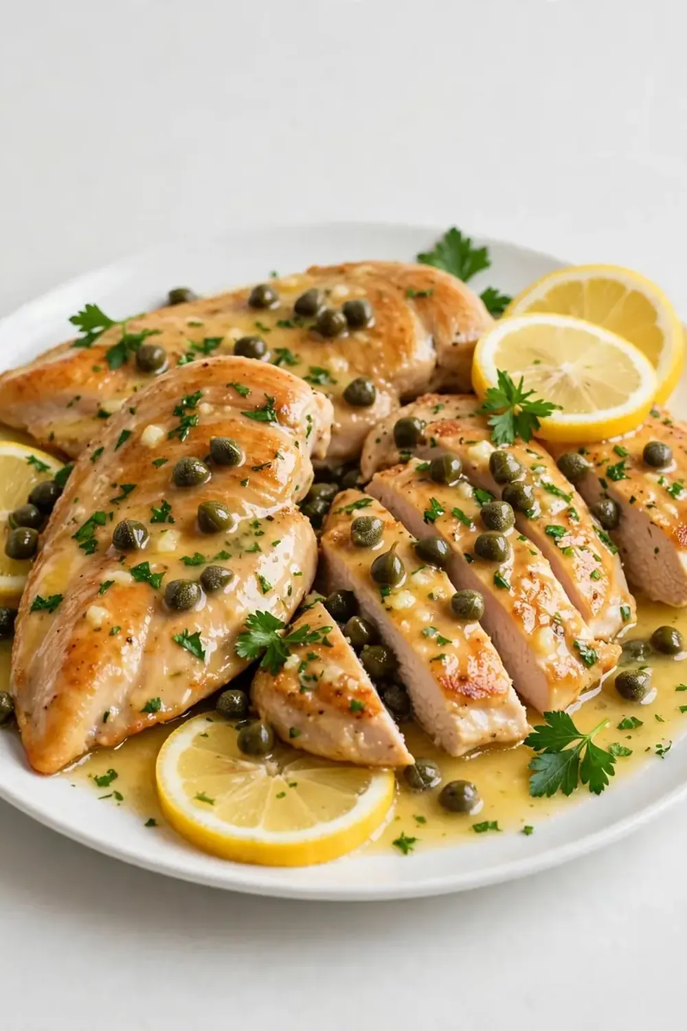 Fast Chicken Piccata (No Wine)