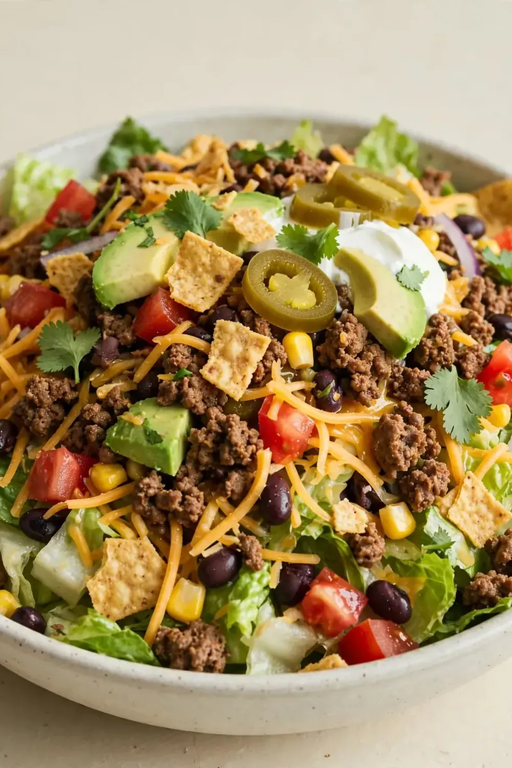 Fast Beef Taco Salad