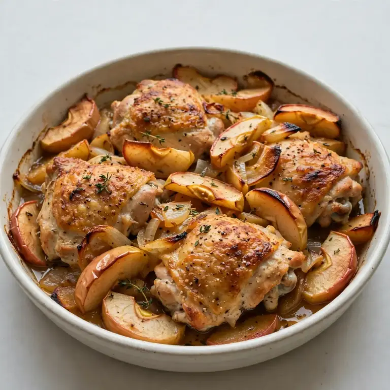 Baked Apple Chicken Schnelles Familienessen