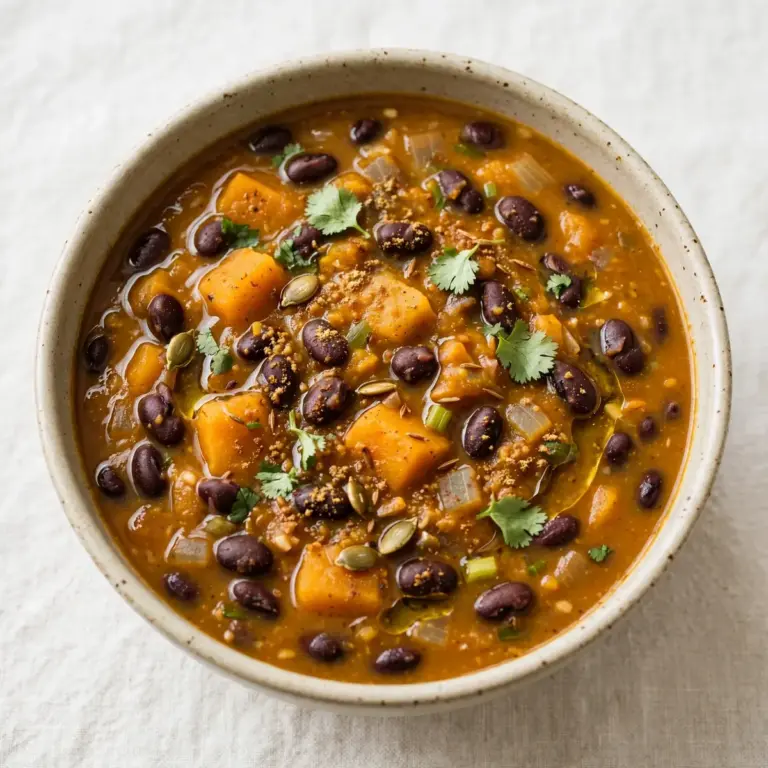 Einfache Kürbis-Black-Bean-Suppe Für Schnelle Abende