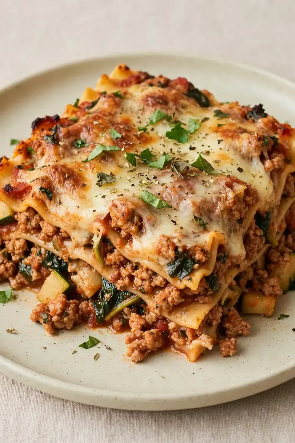 healthy ground turkey lasagna