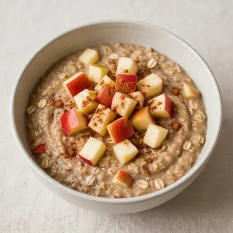 Gesundes Apple-Cinnamon-Oatmeal Schnell
