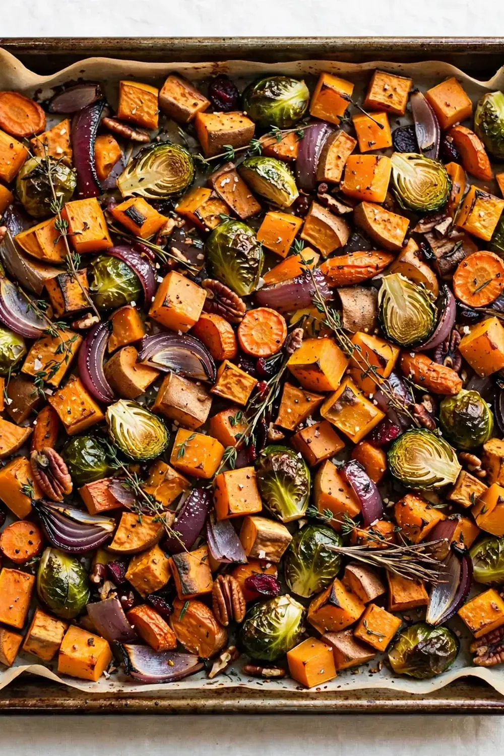 sheet pan fall vegetable bake