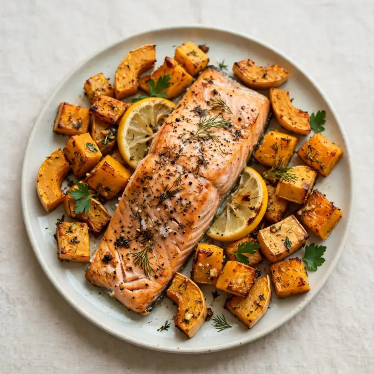 Ofenlachs Mit Kürbis: Schnelles Blechdinner