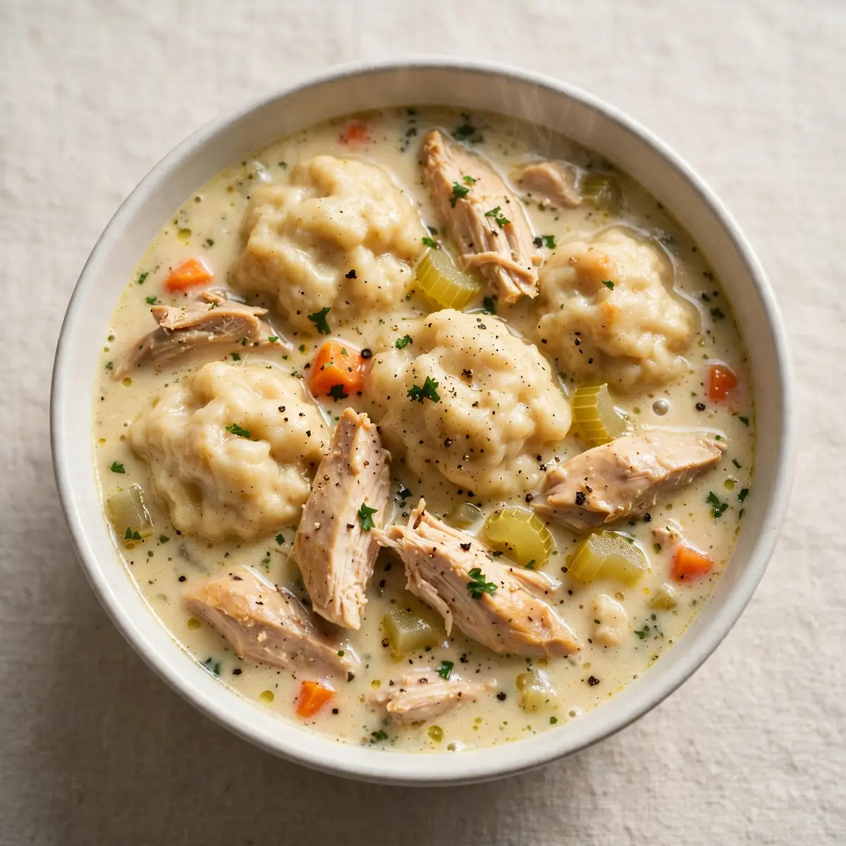 Schnelle Chicken-and-Dumpling-Suppe Für Stressige Abende