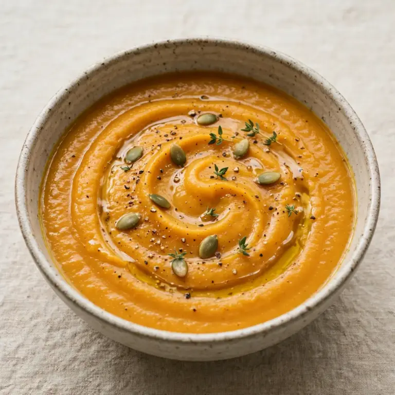 Schnelle Geröstete Butternut-Kürbissuppe Fürs Abendessen