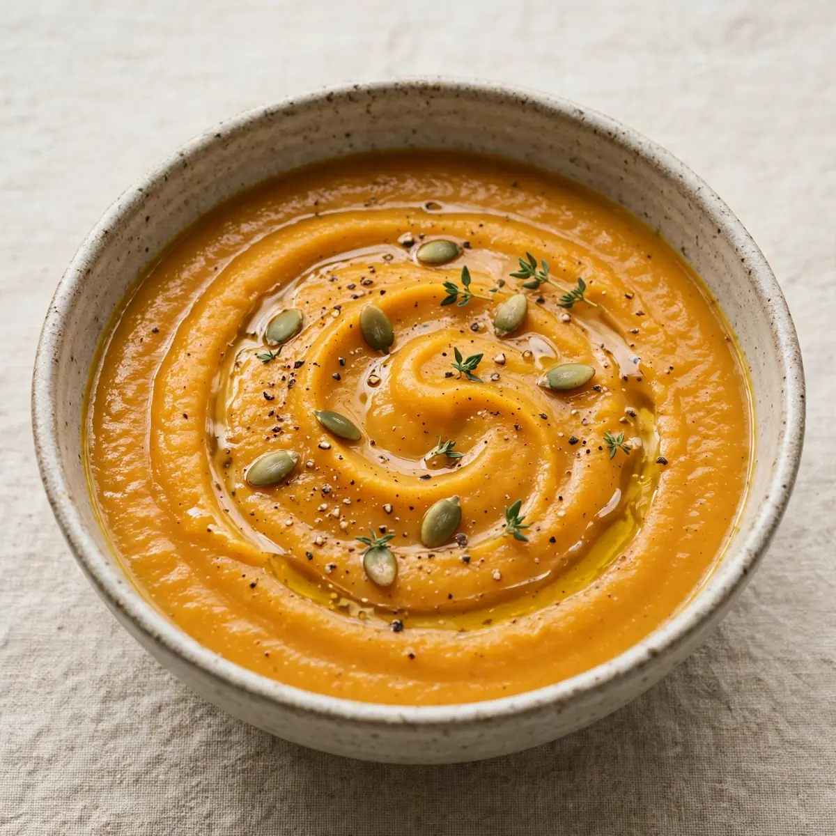 Schnelle Geröstete Butternut-Kürbissuppe Fürs Abendessen