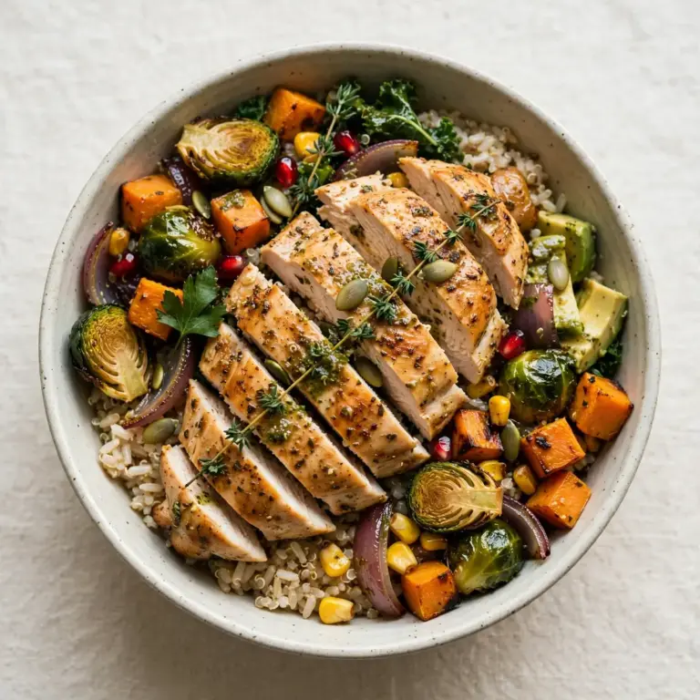 Schnelle Harvest Chicken Bowl Für Stressige Abende